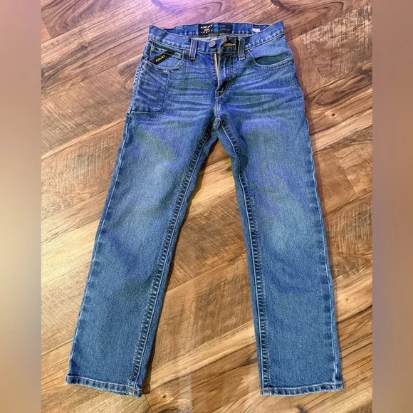 Ariat Rebar Men's Denim Slim Straight 28/30 Jeans - Picture 2 of 3